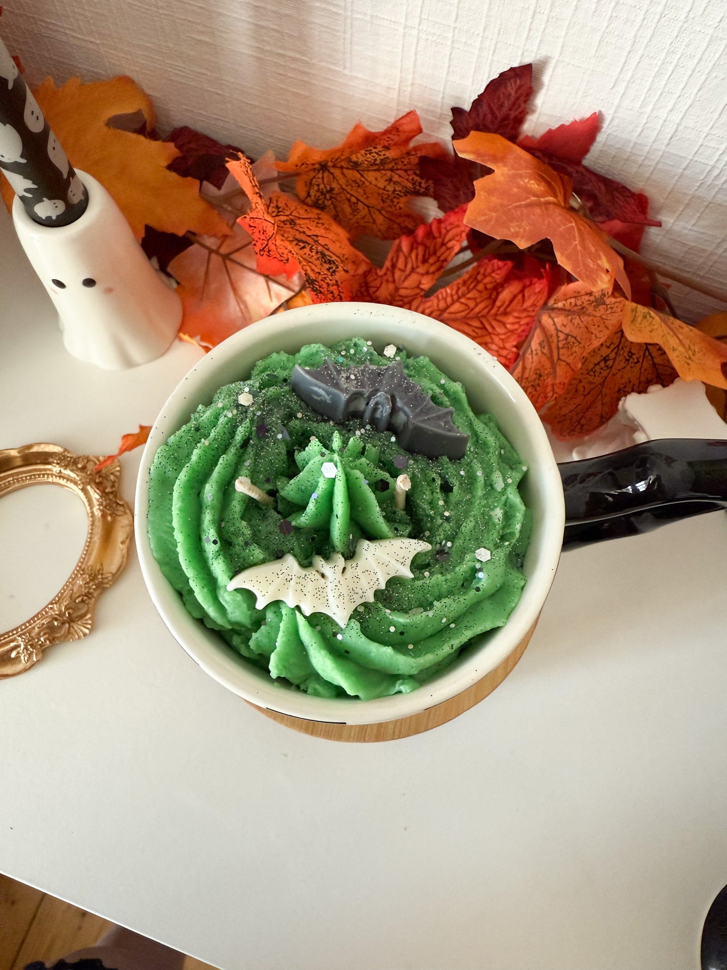 Bougie - Chauve souris verte